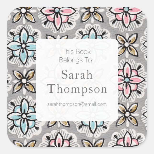 Plaque Ce Livre Appartient Aux Autocollants (Devant)