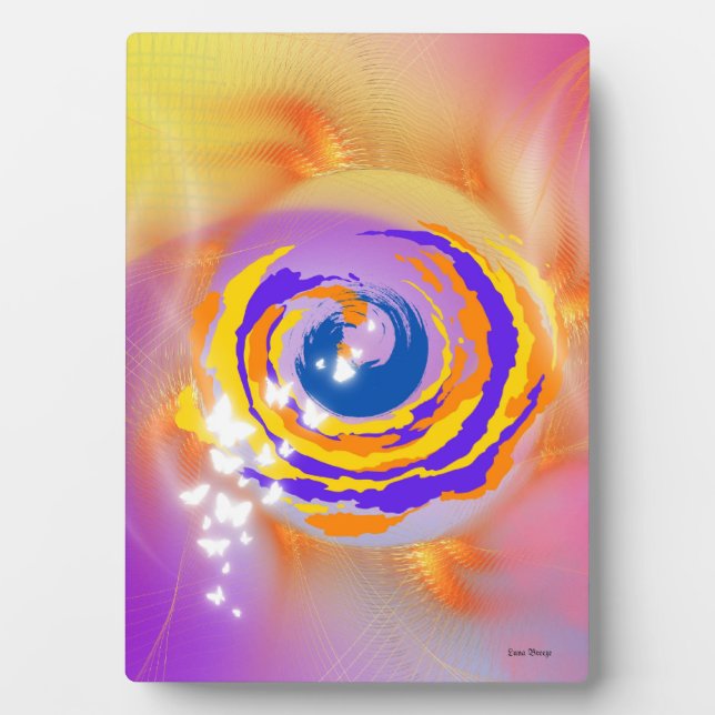 Plaque Ciel Papillon à l'Easel (Devant)