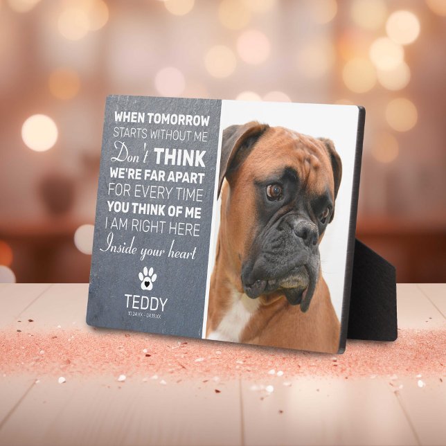 Plaque commémoratif pour animal de compagnie en ar (Créateur téléchargé)