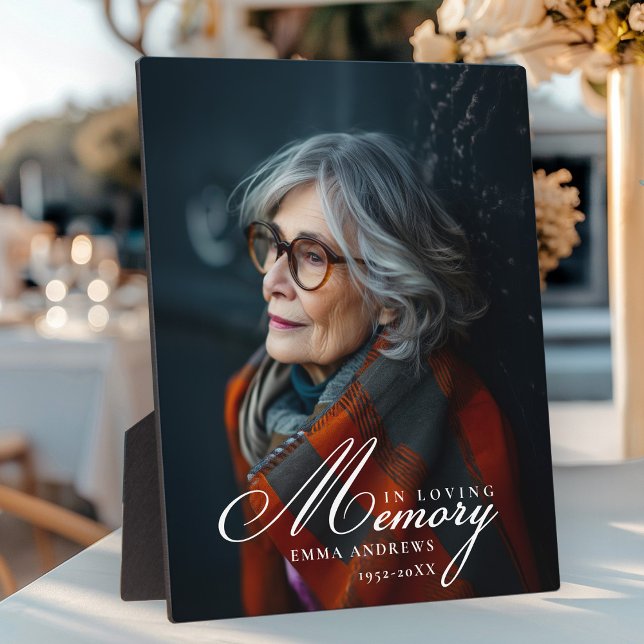 Plaque commémorative funéraire photo "En souvenir  (Créateur téléchargé)