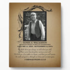 Plaque commémorative Gold Photo