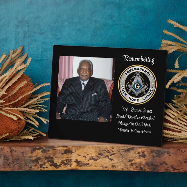 Plaque commémorative Mason Loved, Missed & Cherish (Côté)