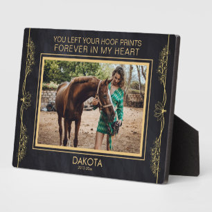 Plaque commémorative personnalisée pour les chevau