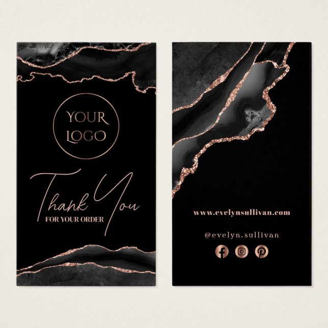 Plaque d'agrafage en or noir et rose (Devant & derrière)