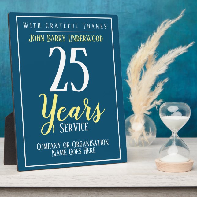 Plaque d'allocation pour service long (Côté)