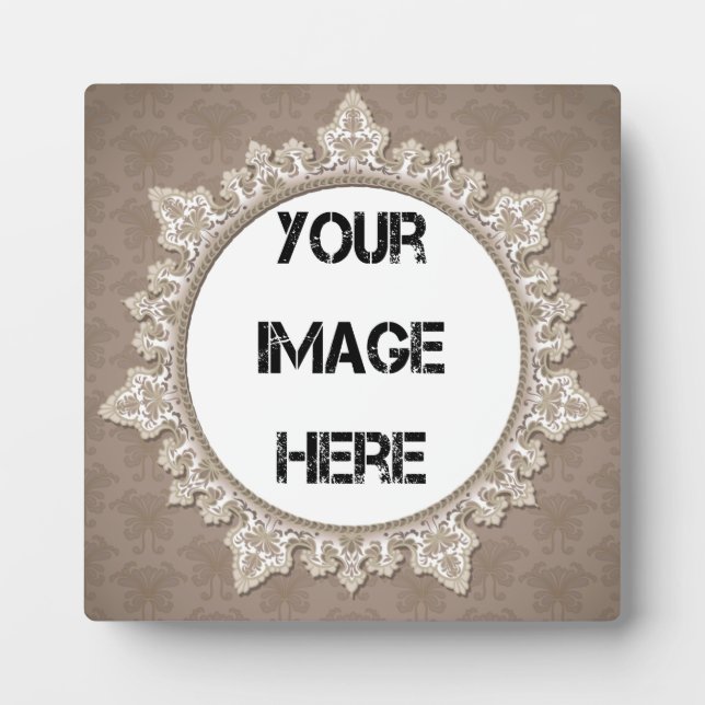 Plaque d'art en dentelle Vintage ronde (Devant)