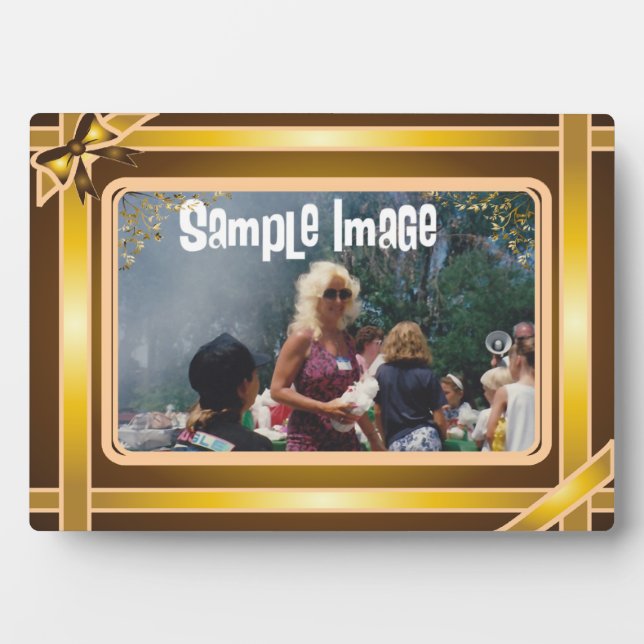 Plaque d'art en ruban or (Devant)