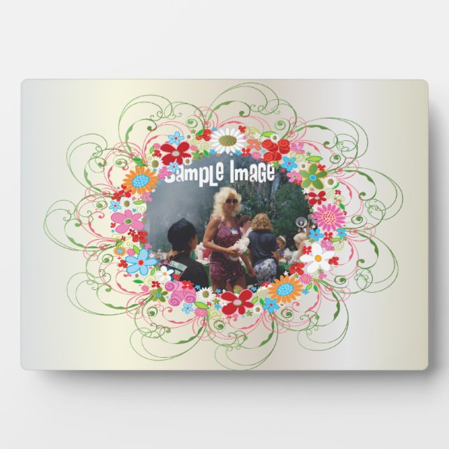 Plaque d'art floral Art déco (Devant)