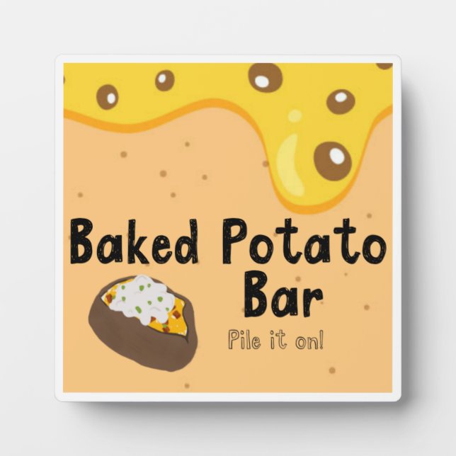 Plaque de bar à pommes de terre cuite (Devant)