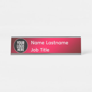 Plaque de bureau à logo modifiable