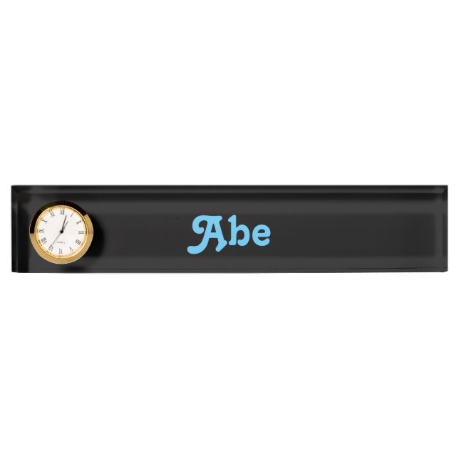 Plaque de bureau Abe (Devant)