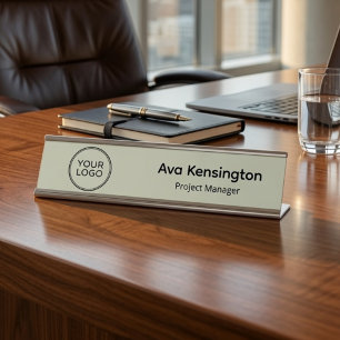 Plaque de bureau avec logo d'entreprise personnali