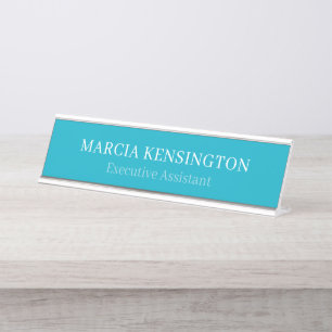 Plaque de bureau moderne professionnelle Topaze Bl
