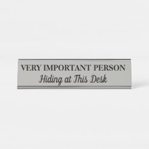 Plaque de bureau Personnalisée pour Personne Très