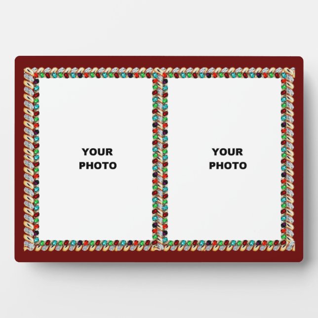 Plaque de cadre photo Double étincelle (Devant)