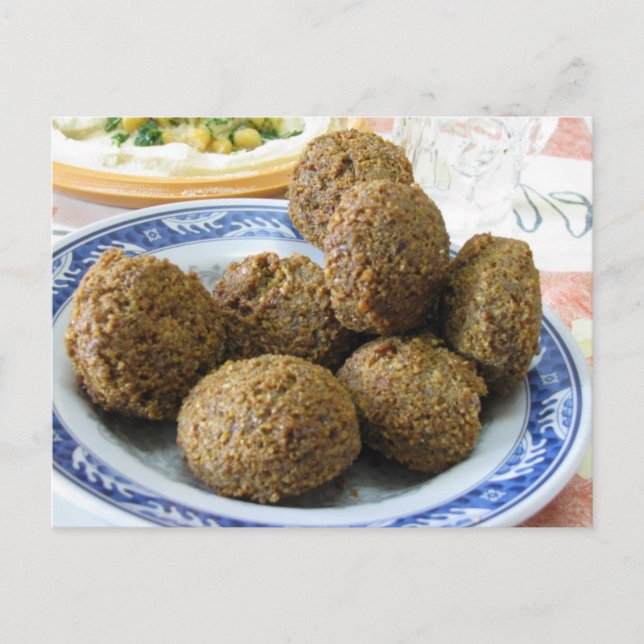 Plaque de carte postale Falafel (Devant)