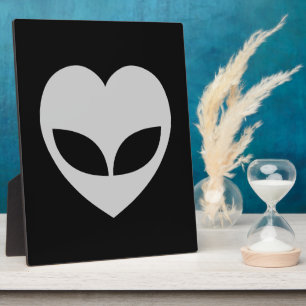 Plaque de coeur de l'Alien Love