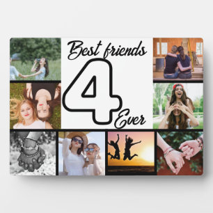 Plaque de collage photo Best Friend 4-Ever