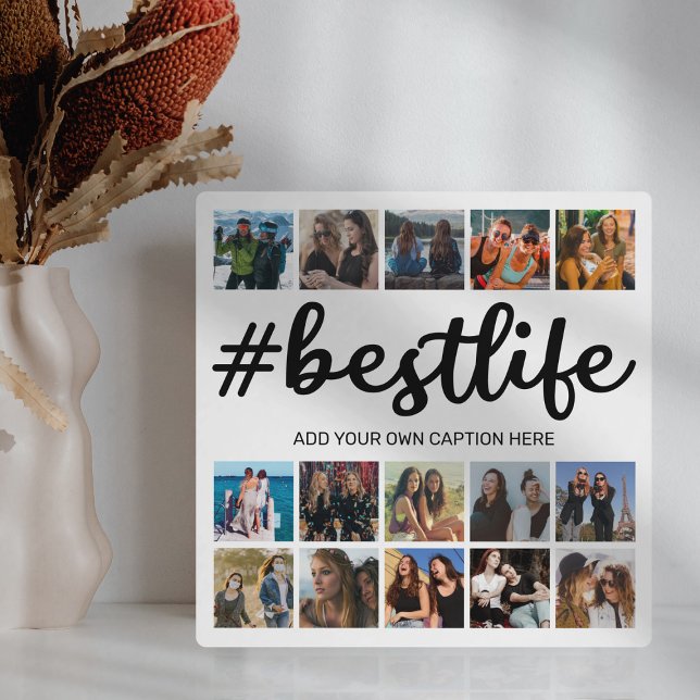Plaque de collage photo Modern Best Life (Créateur téléchargé)