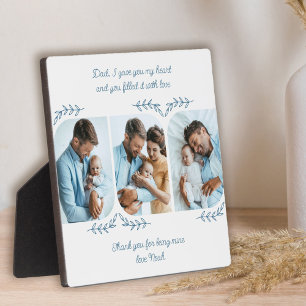 Plaque de collage photo vertical de 3 mots d'amour