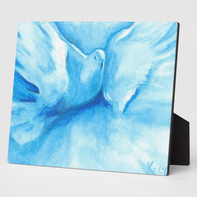 Plaque de Colombe Turquoise (Côté)