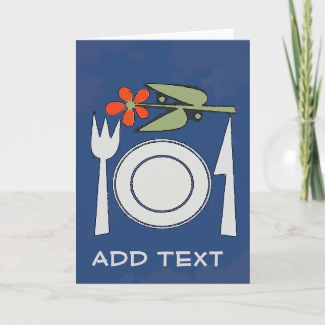 Plaque de dîner, Invitation de fête (Devant)