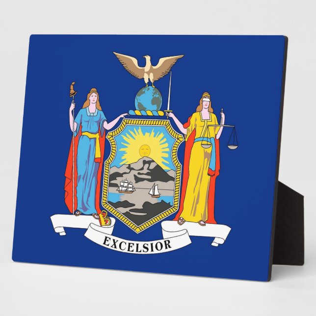 Plaque de drapeau de l'État de New York (Côté)