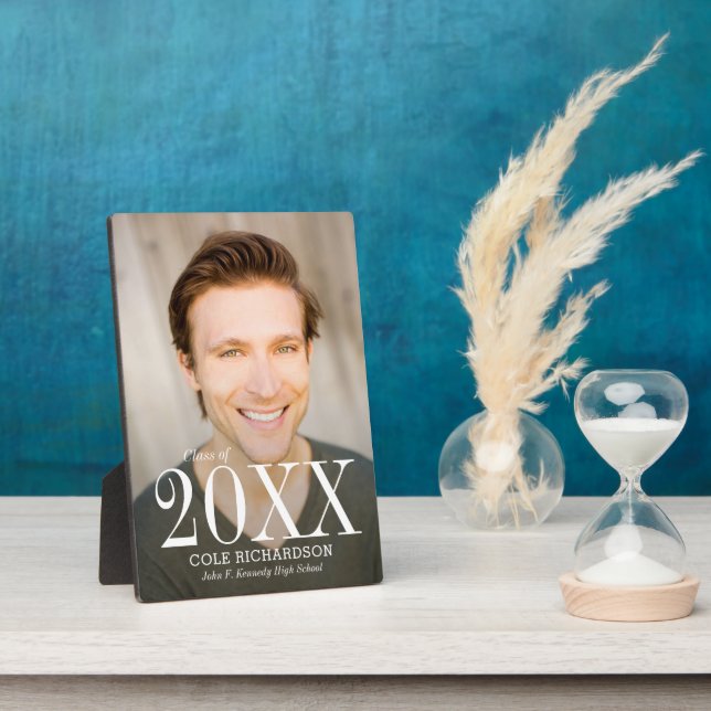 Plaque de graduation de couleur modifiable à temps (Côté)