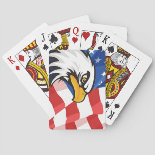 Plaque de Jeu de cartes American Flag/Eagle