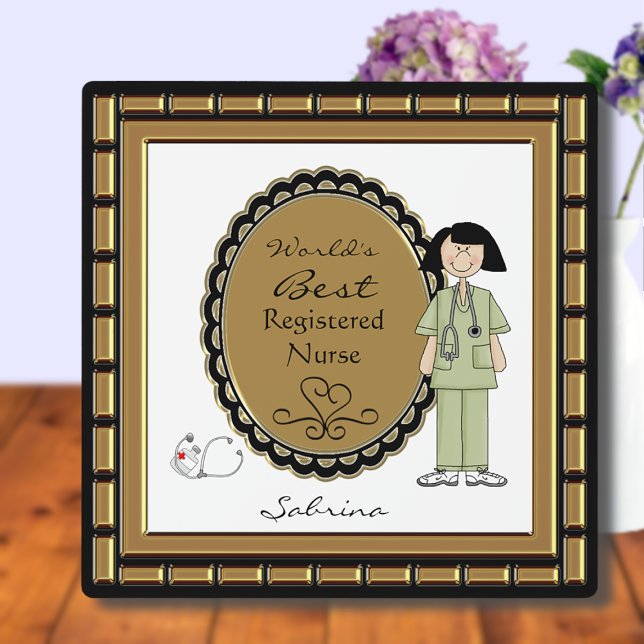 Plaque de la meilleure infirmière du monde (Créateur téléchargé)