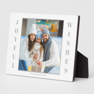 Plaque de la table en argent de Noël avec de l'Eas
