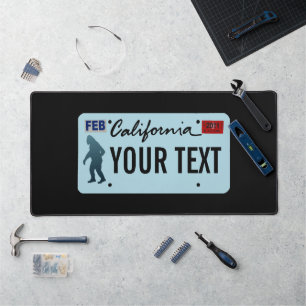 Plaque de licence California Sasquatch