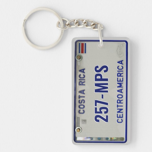 Plaque de licence Costa Rica (personnalisable) (Devant)