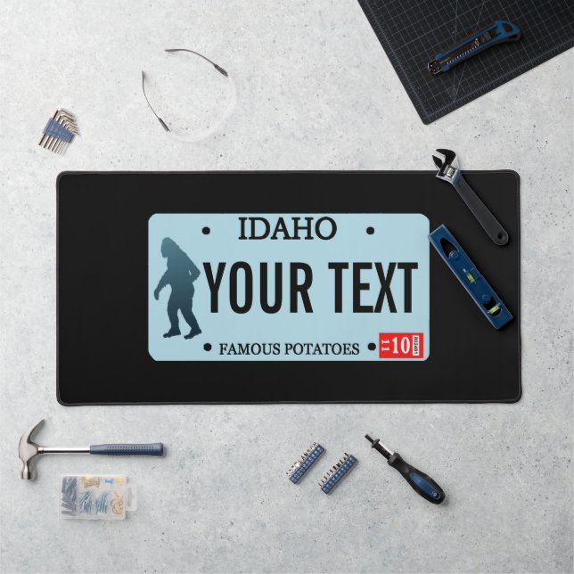 Plaque de licence Idaho Sasquatch (Poste de travail)