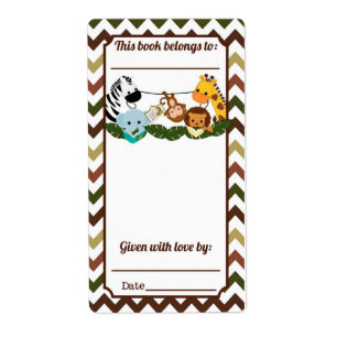 Plaque de livres Jungle Buddies