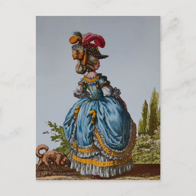 Plaque de mode 18e siècle ~ Invitations de cartes  (Devant)