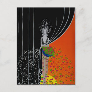 Plaque de mode Rideau ~ Carte postale / Invitation