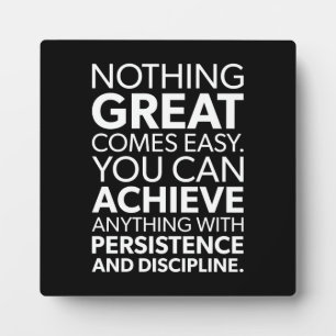 Plaque de motivation de la réussite et de la gym