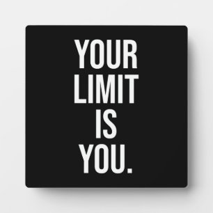 Plaque de motivation de la réussite et de la gym