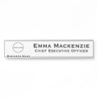 Plaque de nom de bureau Logo Office
