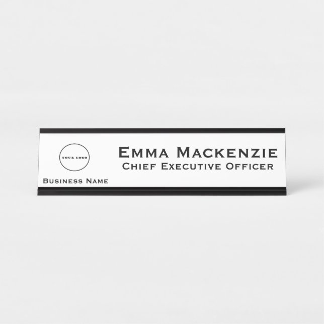 Plaque de nom de bureau Logo Office (Devant)