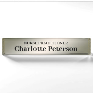 Plaque de nom de bureau personnalisée pour médecin