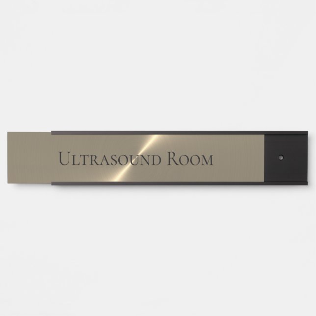 Plaque de nom de la pièce Ultrasound (Devant)