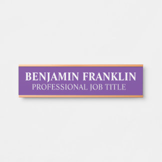 Plaque de nom de porte de bureau professionnel mod