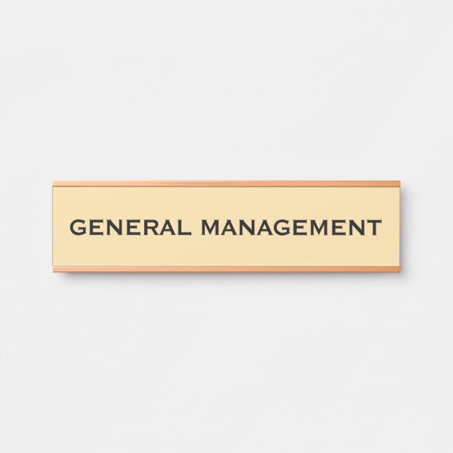 Plaque de nom de porte de bureau professionnel mod (Devant)