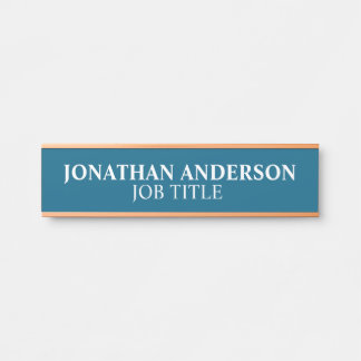 Plaque de nom de porte de bureau professionnel mod