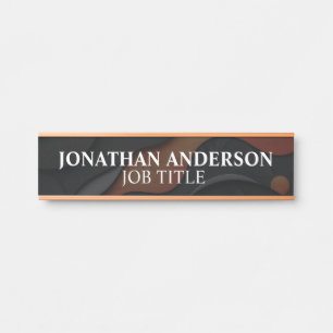 Plaque de nom de porte de bureau professionnel mod
