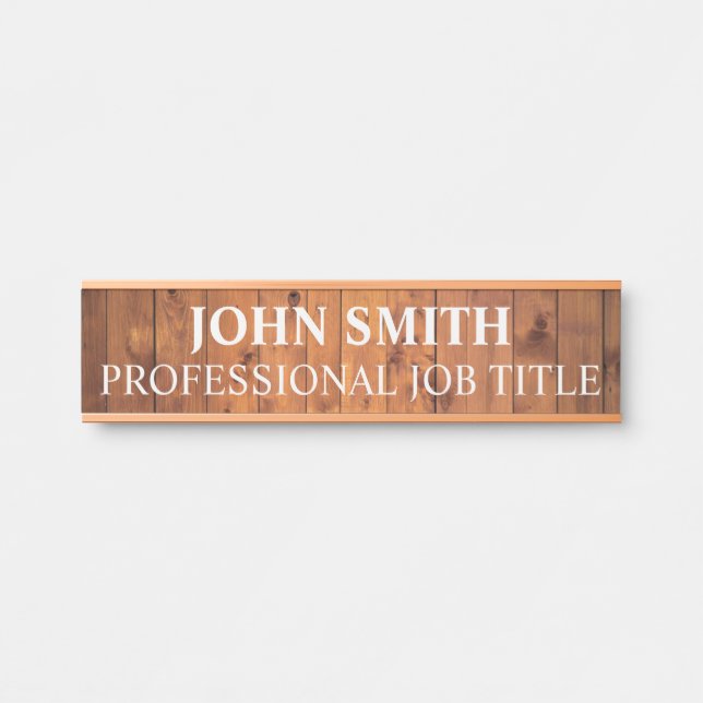 Plaque de nom de porte de bureau professionnel mod (Devant)