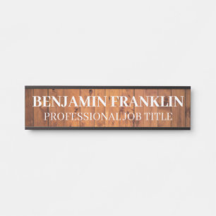 Plaque de nom de porte de bureau professionnel mod