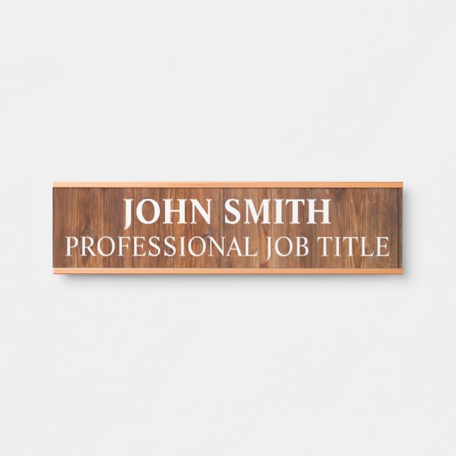 Plaque de nom de porte de bureau professionnel mod (Devant)